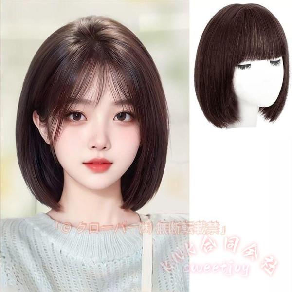 人毛100% フルウィッグ ロング 40cm ブラウン 自然なつむじ 医療用にも 人毛100%フルウィッグ自然医療用ウィッ形脱毛症ボブ〜ロングKNK