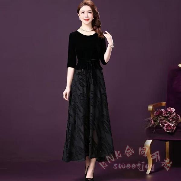 結婚式 母親 ドレス フォーマルワンピース 30-70代 KNK(株） 親族向け パーティードレス ロングドレス シニア 服装 40代 50代 60代 70代 上品 お呼ばれ ミセス