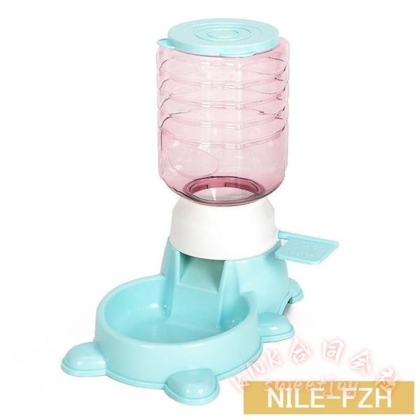 ペット用給餌器 1.8L 手動 レバー付き 犬用 猫用 KNK(株） フードディスペンサー 餌やり器 お留守番 えさ皿 ボトル式 ペット用食器 使いやすい_6