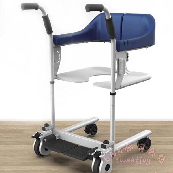 浴室車椅子 患者移動椅子 便器バスチェア シャワーチェア KNK(株) 身体障害者 高齢者用 家庭用 輸送用椅子 Darkblue 介護 入浴補助