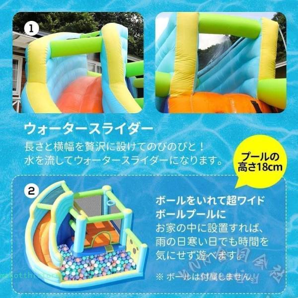 大型プール 折りたたみプール 滑り台付き 3m 子どもプール KNK(株) 家庭用 大きい 多機能 キッズプール 岩登り 水遊び 猛暑対策 室内 室外 1-4人用_3