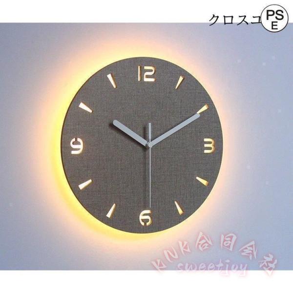 壁掛け時計 おしゃれ 北欧 夜光 静音 見やすい KNK(株) 掛け時計 壁飾り デジタル/アナログ ひとり暮らし シンプル 引越し祝い 誕生日 プレゼント_4