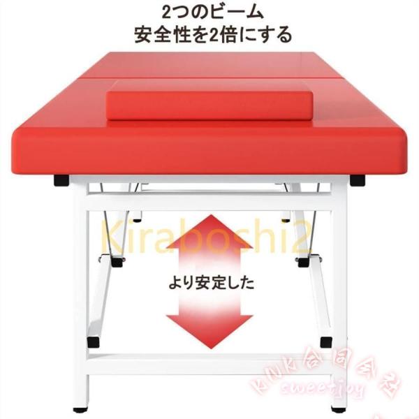 折りたたみマッサージベッド リクライニング施術台 耐荷重250kg KNK(株 