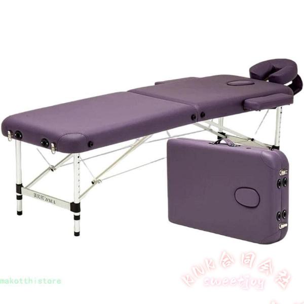 折りたたみマッサージベッド 軽量 アルミ有孔 185×70cm KNK(株) 高さ48-72cm調整 整体ベッド ポータブル 施術台 マッサージ台 持ち運び 収納_9
