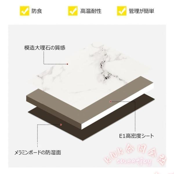 ダイニングテーブルセット 4人用 テーブル椅子セット KNK(株) 会議テーブル ダイニングセット 食卓セット 省スペース 家庭用 シンプル_5