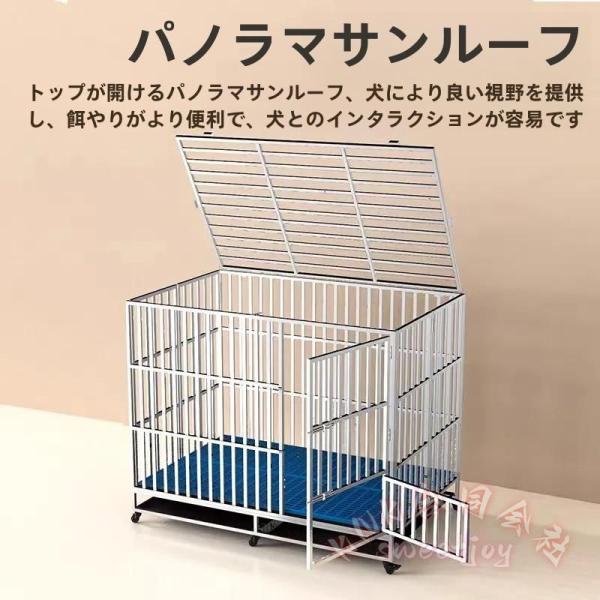 折りたたみ犬用ケージ ステンレス製 大型犬も安心の頑丈設計 KNK(株） トイレ犬サークル ペットサークル 室内外OK 猫にも対応 掃除しやすい 収納便利