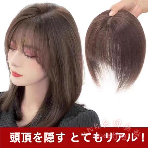 部分ウィッグ トップカバー ヘアピース 白髪かくし 簡単装着 KNK(株) 通気性 かつら ウイッグ 部分かつら トップ ピース 自然見え ふんわり 便利アイテム