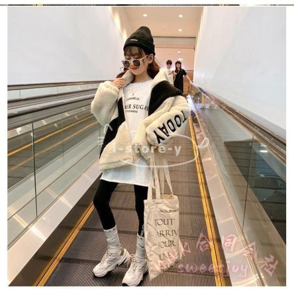 子供用 ムートン調コート 女の子 秋冬 長袖 裏起毛 ボアコート KNK(株) キッズアウター 上着 防寒 寒さ対策 暖かい シンプル モコモコ 厚手_12