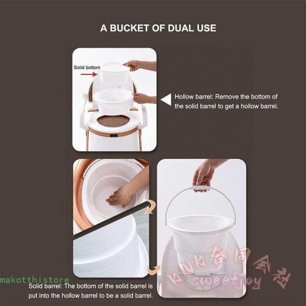 ポータブルトイレ 防災グッズ 非常用簡易便座 KNK(株) トイレットペーパー 洗えるバスケット付き ホルダー付き 屋外屋内 可動トイレシート_1