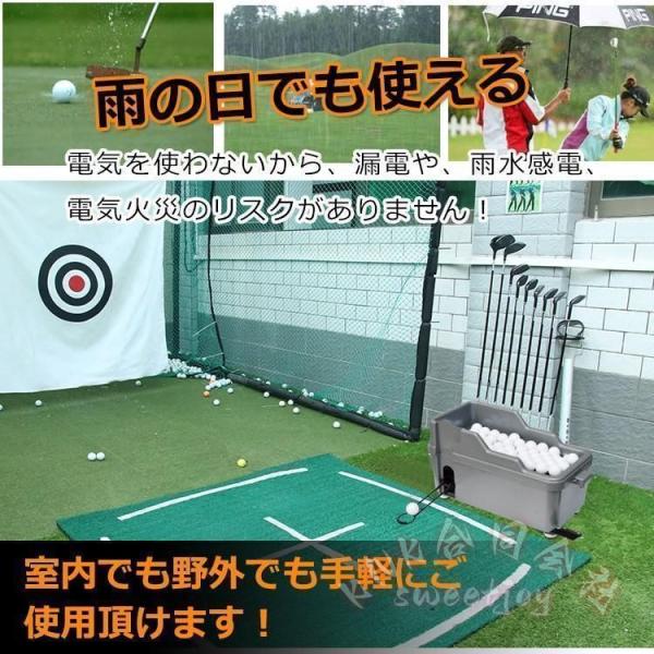 ゴルフ 球出し機 ゴルフボール ディスペンサー KNK 無動力 ペダル式 半自動 ティーアップ 打ちっぱなし ゴルフ練習 自宅 庭 連続練習に便利 スムーズ補給で時短_2