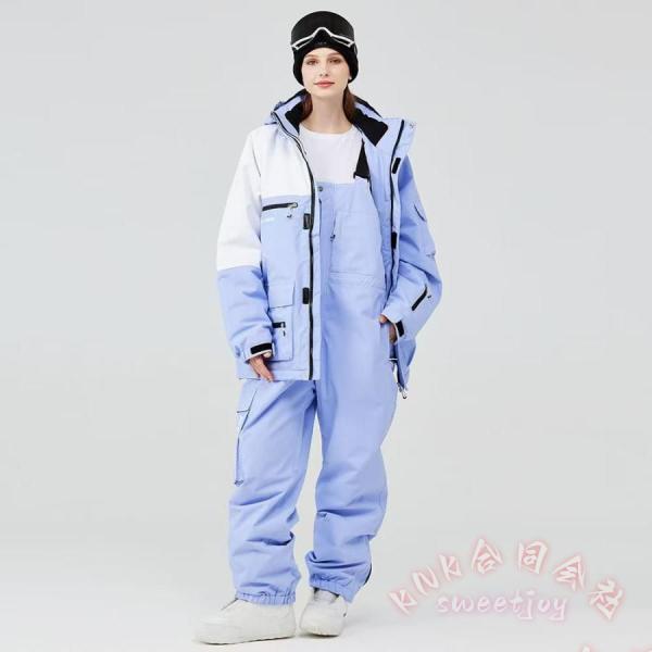 スノーボードウェア スキーウェア 上下セット レディース/メンズ KNK(株） 防水保温 雪の侵入を防ぐ 防寒 スキー用 アウトドアウェア 冬スポーツ 動きやすい設計