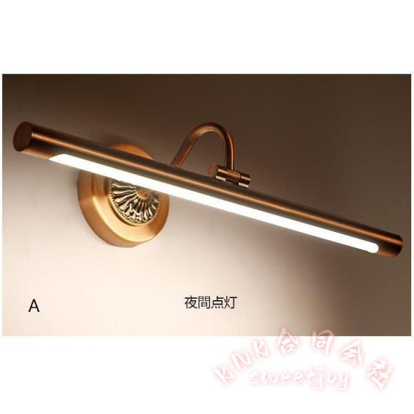 洗面照明 55.5cm LED ブラケットライト 北欧 KNK(株) 壁掛けライト レトロ アンティーク ウォールライト おしゃれ 室内照明 ミラーライト 洗面所_7