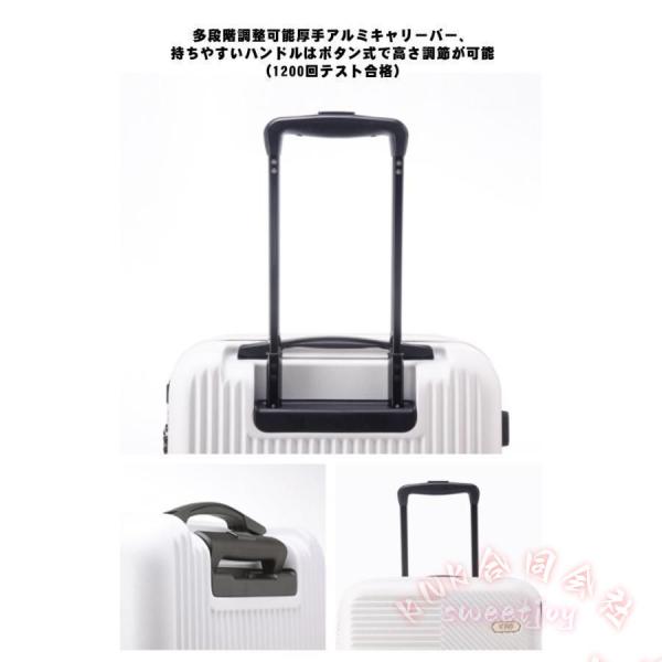 スーツケース Sサイズ 機内持ち込み KNK(株) フロントオープン トップオープン 軽量 TSAロック 8輪 キャリーケース 1-3泊 旅行_11