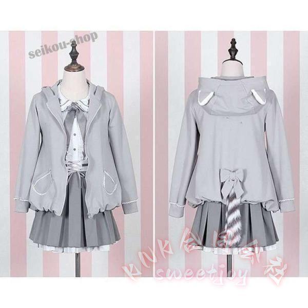 白スカートジャケット長袖学生服女子セットアップ制服コスプレ KNK(株） レディースロリータシャツブラウスワンピースおしゃれ可愛いコーデ_7