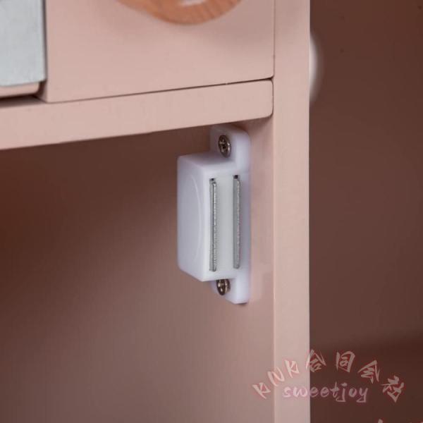 おままごとキッチン 木製 キッチンセット KNK(株) 誕生日 台所 調理器具 食材付き 56×28.5×75cm 小物9点 本物みたい_5