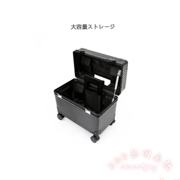 スーツケース アルミフレーム PC材質 機内持込 小型 KNK(株） アッパーオープニング 超軽量 静音ダブルキャスター 360°回転 防水 旅行/出張に 取り出し便利_2
