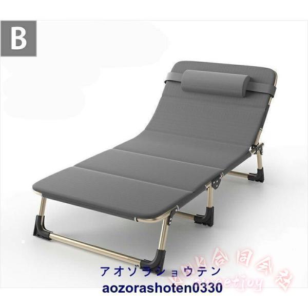 完成品 折りたたみベッド シングル KNK(株) 4段階リクライニング 高反発 幅56cm コンパクト 収納簡単 一人暮らし 単身赴任_2