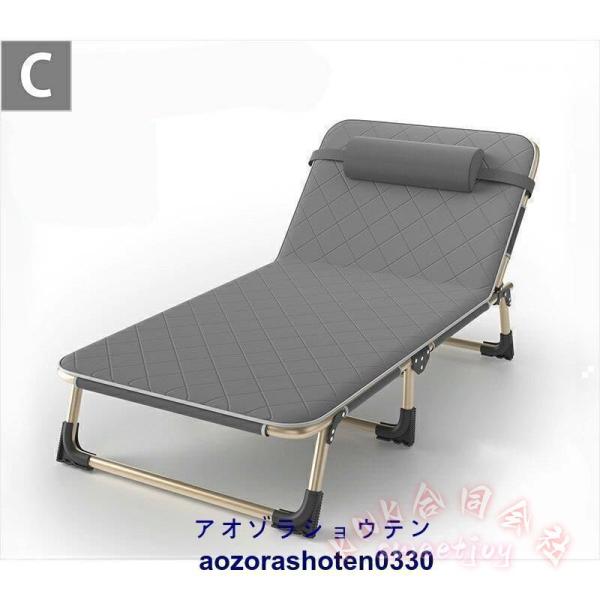 完成品 折りたたみベッド シングル KNK(株) 4段階リクライニング 高反発 幅56cm コンパクト 収納簡単 一人暮らし 単身赴任_3