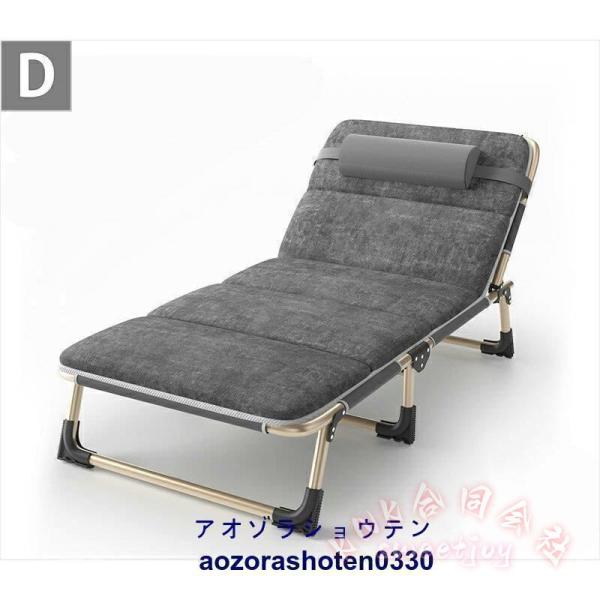 完成品 折りたたみベッド シングル KNK(株) 4段階リクライニング 高反発 幅56cm コンパクト 収納簡単 一人暮らし 単身赴任_4
