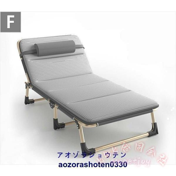 完成品 折りたたみベッド シングル KNK(株) 4段階リクライニング 高反発 幅56cm コンパクト 収納簡単 一人暮らし 単身赴任_6
