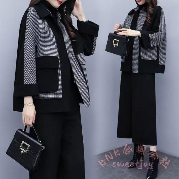 卒業式 服 母 ママ パンツスーツ レディース セレモニースーツ 入学式 卒園式 入園式 KNK(株) テーラードジャケット ワイドパンツ フォーマル ビジネス