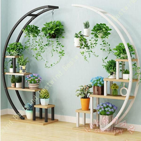 プランタースタンド 5段 フラワースタンド KNK(株) 園芸ラック コーナー盆栽 植物棚 室内屋外 花台 観葉植物 置き台 省スペース おしゃれ