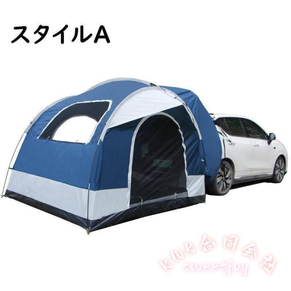 リアゲートテント ハッチバックテント 車中泊テント KNK(株) 車と連結 屋根シート付 風雨対策 アウトドア キャンプ 車中泊 便利 取り付け簡単_1