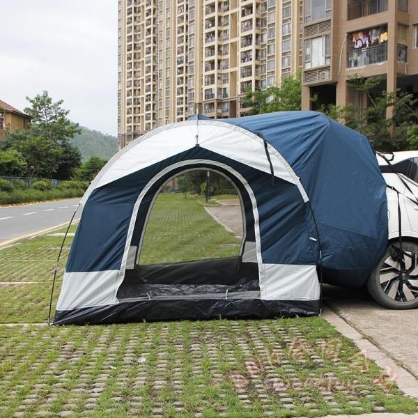 リアゲートテント ハッチバックテント 車中泊テント KNK(株) 車と連結 屋根シート付 風雨対策 アウトドア キャンプ 車中泊 便利 取り付け簡単_9