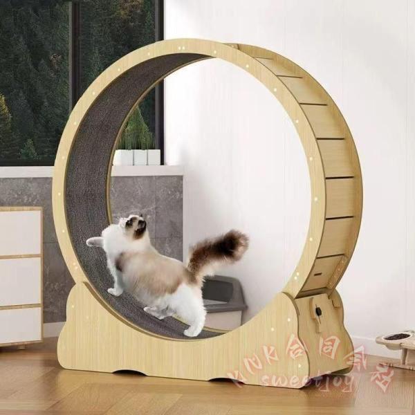 キャットホイール 猫 回し車 トレッドミル KNK(株) 猫用ランニングマシン ランニングホイール 猫ローラー 運動不足解消 室内 ストレス発散 省スペース