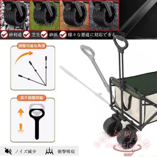 キャリーワゴン アウトドアワゴン 150L 長物対応 KNK(株) 耐荷重 テーブル付 キャリーカート 大容量 台車 折りたたみ 大型 収納 キャンプ用品 タイヤ アウトドア_1