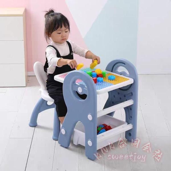 キッズテーブルセット お絵かきボード付き 子供テーブル いす KNK(株） 積み木対応 ブロック机 落書き 知育玩具 キッズデスク 子供部屋 省スペース