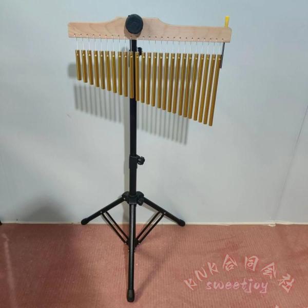 ツリーチャイム 36音 バーチャイム スタンド付き 打楽器 KNK(株） ウィンドチャイム 知育楽器 音楽会 文化祭 クリスマス 学校教材にも 省スペース