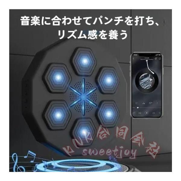 音楽 電子ボクシング ウォールターゲット RGBライト 壁掛け KNK(株) 反応トレーニング パンチングパッド グローブ付き 室内運動