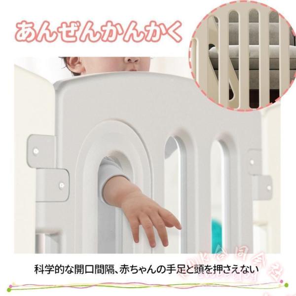 キッズパーテーション 650cm ワイドベビーゲート KNK(株） 置くだけ自立式 ドア付き ベビーフェンス 柵 簡単設置 安心安全 送料無料_11