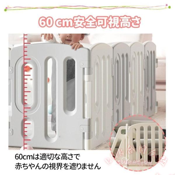 キッズパーテーション ベビーゲート テレビ周り360cm KNK(株） 置くだけ自立式 ドア付き ベビーサークル ワイドフェンス 簡単設置 安心ガード_4