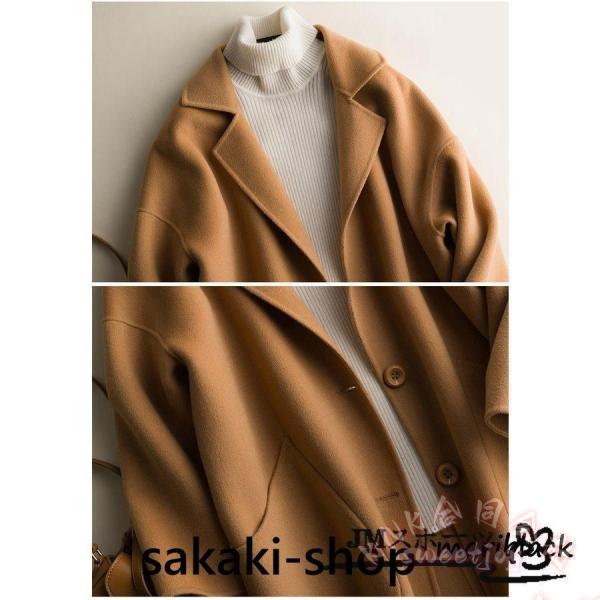 ウール100% ハーフコート リバーコート ダブルフェイス KNK(株) 一枚仕立て キャメル ブラック ブルー 上品 大人 きれいめ 通勤 オケージョンにも_1