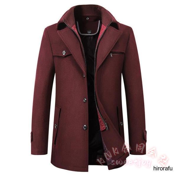 チェスターコート メンズ スーツ対応 ビジネスコート KNK(株) 通勤 冬服 アウター ウール 無地 カジュアル おしゃれ 紳士服 防寒 ロング丈_3