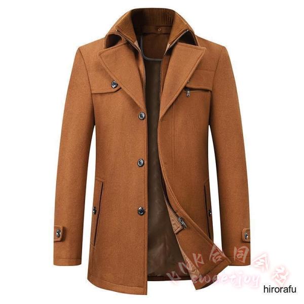 チェスターコート メンズ スーツ対応 ビジネスコート KNK(株) 通勤 冬服 アウター ウール 無地 カジュアル おしゃれ 紳士服 防寒 ロング丈_4