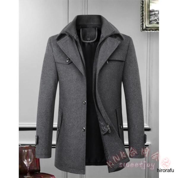 チェスターコート メンズ スーツ対応 ビジネスコート KNK(株) 通勤 冬服 アウター ウール 無地 カジュアル おしゃれ 紳士服 防寒 ロング丈_7