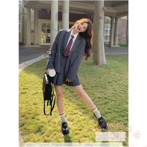 卒業式 スーツ 女の子 卒服 グレー KNK(株) 入園式 入学式 成人式 小学校 高校生 お受験 小学生 フォーマル 制服ブレザー 人気 おしゃれ_3