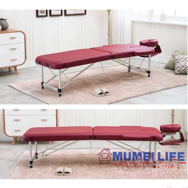 折りたたみ マッサージベッド 軽量 アルミ 有孔 KNK(株) 長さ185 幅70 高さ48-72cm 整体ベッド ポータブル 施術ベッド マッサージ台 施術台