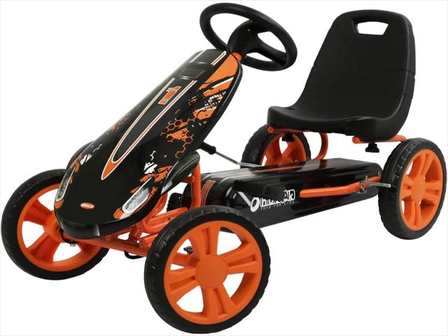 【即納】ドイツの名門ハウク・スピードスター＜Hauck Speedster Orange＞ゴーカート ペダルカー 乗車カー 乗用玩具 乗用おもちゃ 乗り物 玩具 のりもの 海外 足こぎ 子供 用 女の子 男の子 外遊び 屋外 おしゃれ 誕生日プレゼント 贈り物 色オレンジ