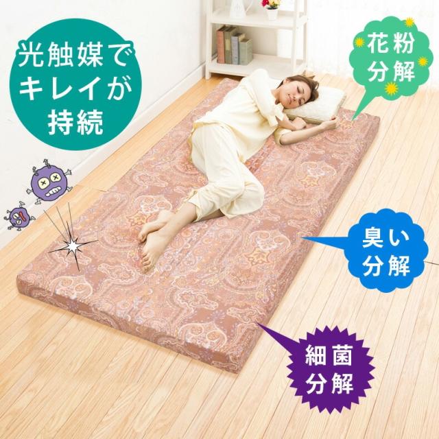 西川 マットレス 高反発 セミシングル 硬め 厚さ9cm 折りたたみ 敷布団 ウェーブコンフォート 170N 健康マットレス 体圧分散マットレス 体圧分散 日本製 3年保証_8