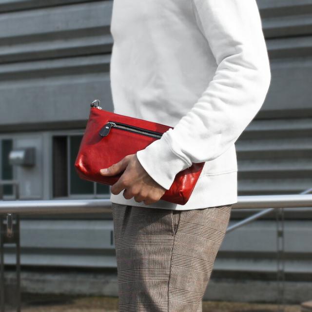 サコッシュ なめし革 クラッチペダル御徒面子 2way 本革 牛皮 上半身御徒面子 ショルダーバッグ 二つ目御徒面子 ハンドバック 曲がったがけ か細い  パウダーコンパクト 赤いこと 赤 黒 黒いこと 赤銅色 赤銅色 かっこいい 差し上げ物 差し上げ物 敬老の日 メンズ レディース アルバ aruba (bb385r66)za001