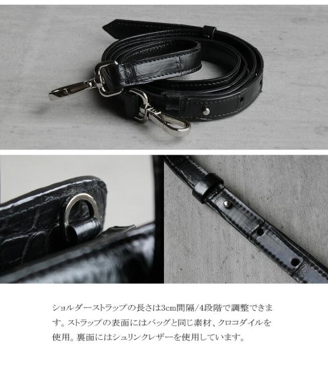 クロコダイル ハンドバッグ 2way ミニ 小さめ バッグ 本革 ワニ革 クロコ ブラック 黒色 バフ仕上げ フォーマルバッグ ショルダーバッグ 肩掛け 斜めがけ かわいい キャバ ホステス プレゼント 母 女性 レディース 冠婚葬祭 2022 秋 秋冬 冬 aruba アルバ (hcb480)za022_11