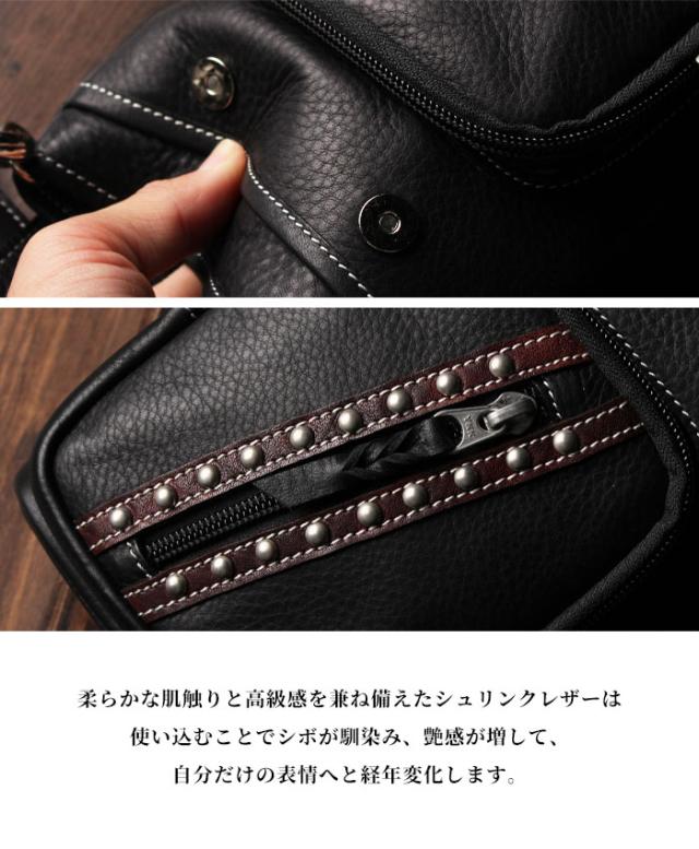 本革 ベルトポーチ ウエストバッグ ウエストポーチ ヒップバッグ ヒップポーチ レザーバッグ スタッズ レザー 牛革 革 バイク ツーリング バイカー ライダー 馬革 かっこいい アメカジ 誕生日 ギフト プレゼント WILDHEARTS ワイルドハーツ (wp3708t10)za025_7