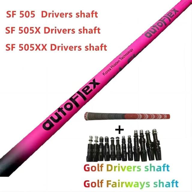 AutoFlex カーボンシャフト 1W用 ピンク・ブラック スリーブ付