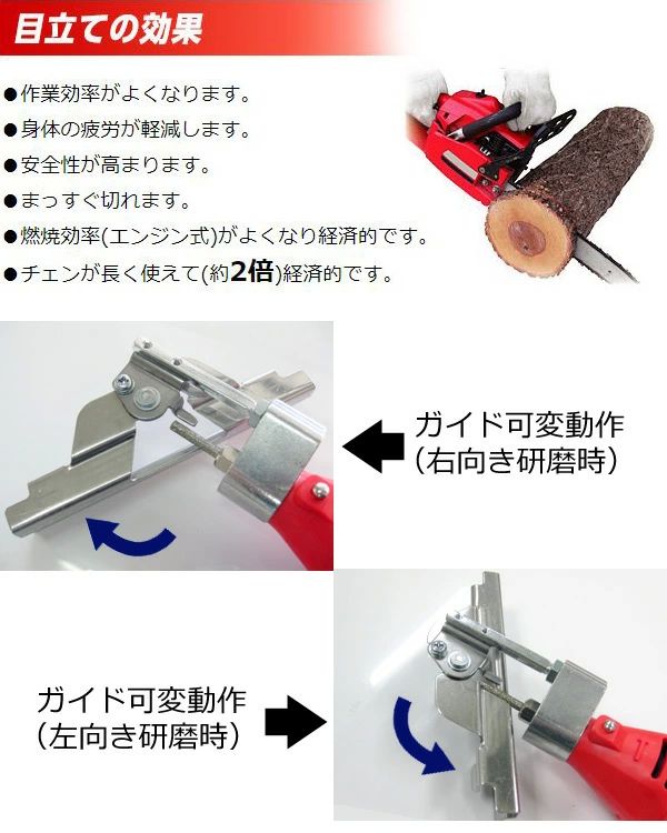刃研ぎ名人チェンソー プロ林業家仕様 超鋼刃装着 N-823 チェンソー用 チェーンソー用 ソーチェン ソー用 替刃 鑢 やすり 研磨 目立て ニシガキ工業 送料無料_4