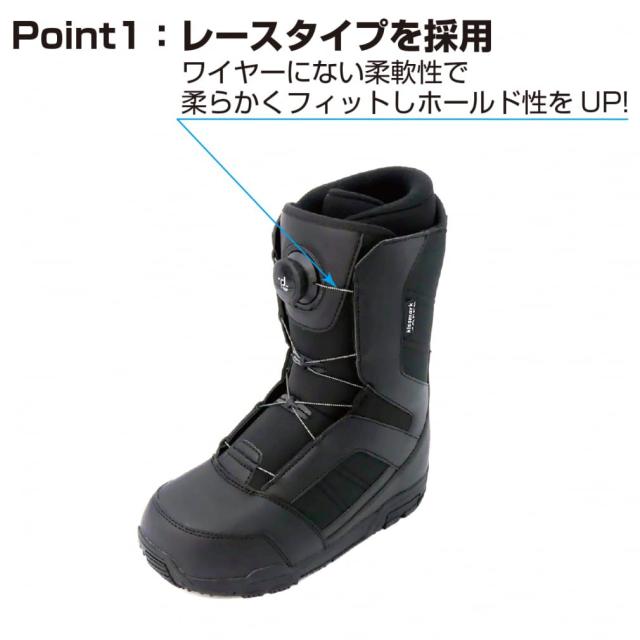 kissmark(キスマーク) スノーボード ブーツ KM ジャフィ BK 2024年モデル ブラック 28cm_1
