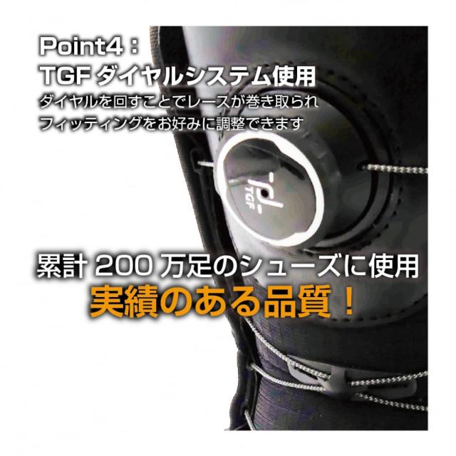 kissmark(キスマーク) スノーボード ブーツ KM ジャフィ BK 2024年モデル ブラック 28cm_4